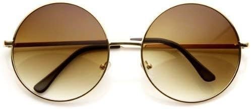 Carsbyvictor Sunglasses Round  Super Large Oversized Metal Round Circle Sunglasses
