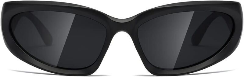 Carsbyvictor Sunglasses Wraparound Polarized Wrap Around Sunglasses trendy Vintage Sun Glasses for Men Women Drive futuristic Outdoor Sport Shades UV400