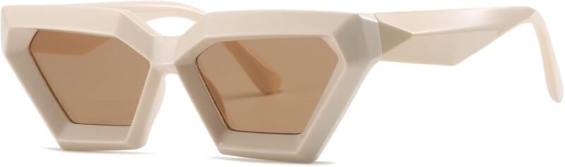 Carsbyvictor Sunglasses Cat Eye Thick Frame Cat Eye Sunglasses for Women Fashion Cut Cat-Eye Sun Glasses UV400 Protection