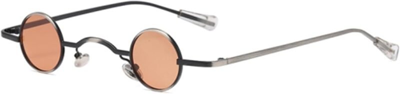 Carsbyvictor Sunglasses Round  Punk Polarized Sunglasses 70s Hippie Circle Small Sun Glasses