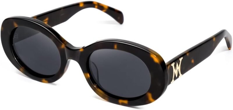 Carsbyvictor Sunglasses Oval Sunglasses for Women Men Polarized Handmade Acetate Women’s Sunglasses Trendy