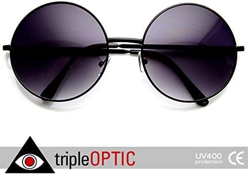 Carsbyvictor Sunglasses Round  Super Large Oversized Metal Round Circle Sunglasses