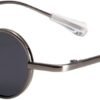 Carsbyvictor Sunglasses Round  Punk Polarized Sunglasses 70s Hippie Circle Small Sun Glasses