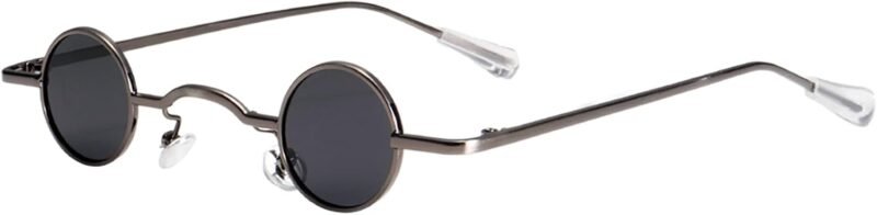 Carsbyvictor Sunglasses Round  Punk Polarized Sunglasses 70s Hippie Circle Small Sun Glasses