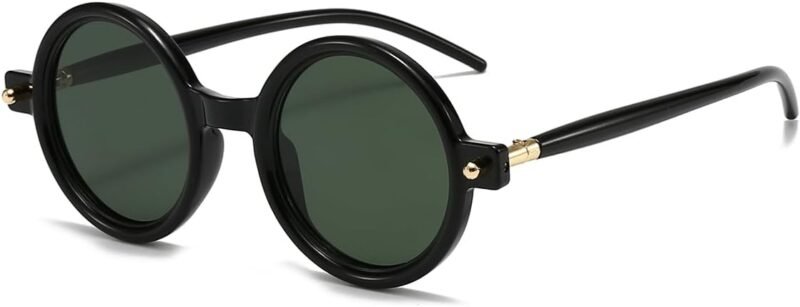 Carsbyvictor Sunglasses Round  Polarized Round Sunglasses for Women Men Retro Sun Glasses 100% UV400 Protection