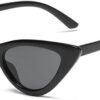 Carsbyvictor Sunglasses Cat Eye Vintage Narrow Cat Eye Sunglasses for Women Plastic Frame