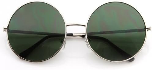 Carsbyvictor Sunglasses Round  Super Large Oversized Metal Round Circle Sunglasses