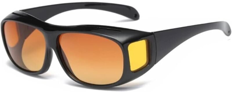 Carsbyvictor Sunglasses Wraparound Night Vision Driving Wraparounds Wrap Around Prescription Glasses Anti Glare Sunglasses for Men and Women