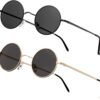 Carsbyvictor Sunglasses Round Vintage Small Round Polarized Hippie Sunglasses for Men Women Circle Sun Glasses NP1002
