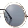Carsbyvictor Sunglasses Round Pro Women’s Double Circle Metal Wire Frame Oversized Round Sunglasses