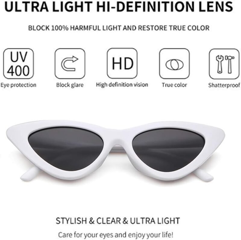 Carsbyvictor Sunglasses Cat  Eye Sunglasses Vintage Mod Style  Sunglasses Small Cateye Sunglasses for Women