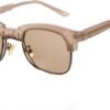 Carsbyvictor Sunglasses Browline Tinted Sunglasses for Women Men Trendy Browline Frame Sunglasses UV Protection for Outdoor 1557