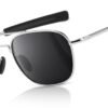 Carsbyvictor Sunglasses Men’s Military Style Polarized Pilot  Sunglasses Bayonet Temples
