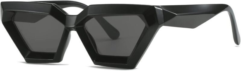 Carsbyvictor Sunglasses Cat Eye Thick Frame Cat Eye Sunglasses for Women Fashion Cut Cat-Eye Sun Glasses UV400 Protection