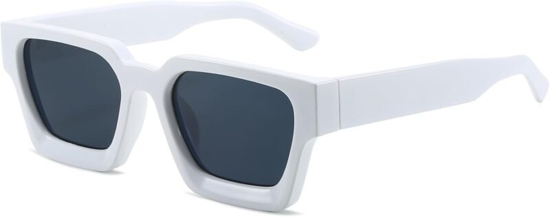 518rnGWw4kL._AC_SL1500 Carsbyvictor Sunglasses Square Sunglasses for Women Men Square Thick Frame Sun Glasses Simple Designer Style Shades