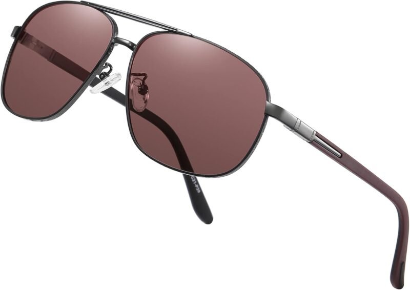 Carsbyvictor Sunglasses Polarized  Sunglasses for Men Classic Sunglasses, UV400 Protection Mirror Lens, Fashion Vintage