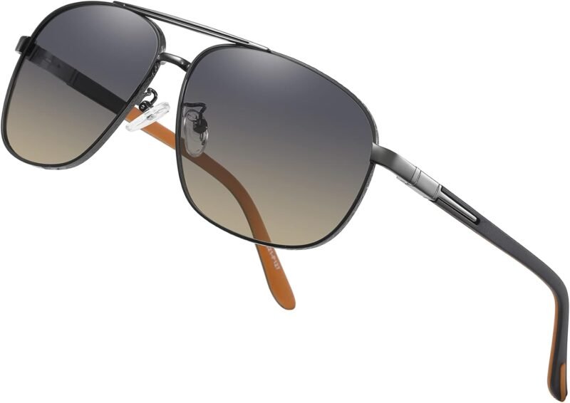 Carsbyvictor Sunglasses Polarized  Sunglasses for Men Classic Sunglasses, UV400 Protection Mirror Lens, Fashion Vintage