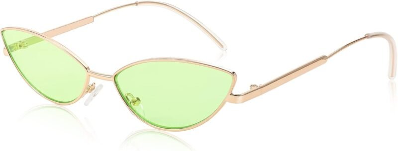 Carsbyvictor Sunglasses Cat Eye Fashion Designer Sunglasses  Small Petals Shape Arc Temple Design B2298