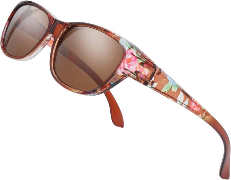 51BQtLHt3CL._AC_SL1500 Carsbyvictor Sunglasses Wraparound The Fresh High Definition Polarized Wrap Around Shield Sunglasses for Glasses – Leather Eyeglasses Case