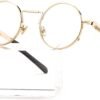 Carsbyvictor Sunglasses Round Steampunk Sunglasses Circle Lennon Glasses Gothic Metal Frame 100% UV Blocking Lens