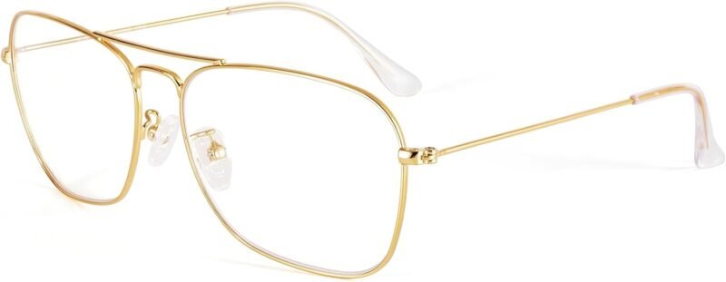 Carsbyvictor Sunglasses Square  Sunglasses for Women Men Polarized Pilot Military Square Shades Classic Vintage Metal Sun Glasses