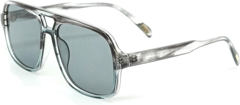 Carsbyvictor Sunglasses Square Retro Sunglasses for Women Men Trendy Classic 70s Square Aviator Sun Glasses Vintage Shades