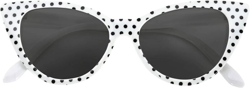 Carsbyvictor Sunglasses Cat Eye  Sunglasses for Women Classic Vintage High Pointed Winged  Design