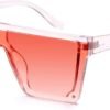 Carsbyvictor Sunglasses Square  Oversized Square Sunglasses for Women Men Fashion Siamese Lens Style Flat Top Shield Shades