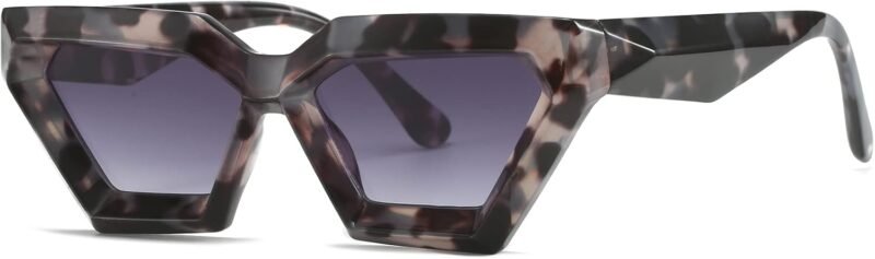 Carsbyvictor Sunglasses Cat Eye Thick Frame Cat Eye Sunglasses for Women Fashion Cut Cat-Eye Sun Glasses UV400 Protection