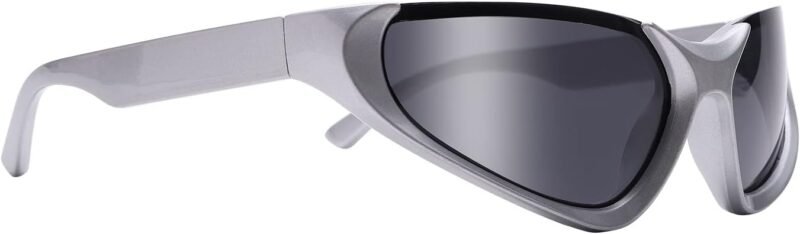 Carsbyvictor Sunglasses Oval Fashion Sunglasses for Men Women Trendy Swift Oval Dark Futuristic Sunglasses Shades Glasses Eyeglasses