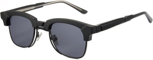 Carsbyvictor Sunglasses Browline Tinted Sunglasses for Women Men Trendy Browline Frame Sunglasses UV Protection for Outdoor 1557