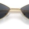 Carsbyvictor Sunglasses Cat Eye Cute Sunglasses for Women Men Triangle Vintage Trendy Cool Sun Glasses