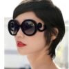 Carsbyvictor Sunglasses Round  Sunglasses Women Lennon Glasses Vintage Glasses Woman Ladies Retro Designer Shades for Women