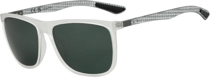 Carsbyvictor Sunglasses Square Polarized Sunglasses Wayfarerfor Men Ultralight Carbon Fiber Sun Glasses Driving Fishing Golf Sports UV400 Protection