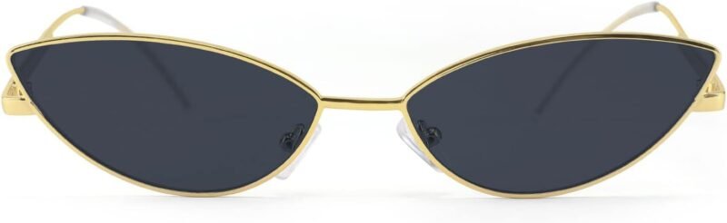 Carsbyvictor Sunglasses Cat Eye Fashion Designer Sunglasses  Small Petals Shape Arc Temple Design B2298