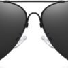 Carsbyvictor Sunglasses for Men Polarized UV Protection Trendy Metal Pilot Sunglasses for Driving Hiking Travel