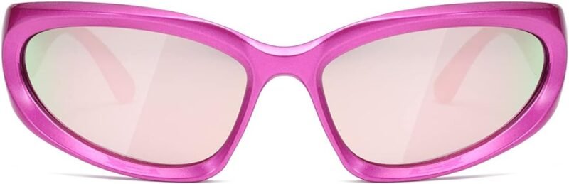 Carsbyvictor Sunglasses Wraparound Polarized Wrap Around Sunglasses trendy Vintage Sun Glasses for Men Women Drive futuristic Outdoor Sport Shades UV400