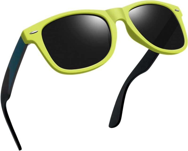 Carsbyvictor Sunglasses Browline Square Sunglasses Polarized UV Protection Trendy Designer Sun Glasses Men Women