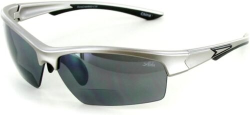 51VnMBgvIrL._AC_SL1000 Carsbyvictor Sunglasses Wraparound MX2″ Bifocal Sunglasses with Wrap-Around Sports Design and Mirror Lenses (Silver w/Smoke Lens +2.50)