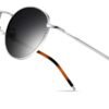 Carsbyvictor Sunglasses Round  Ponderable Metal Round Sunglasses for Men Women Classic Vintage Polarized Circle Sun Glasses