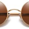 Carsbyvictor Sunglasses Round  Small Round Sunglasses Polarized for Men Women Retro Vintage Circle Hippie Sun Glasses UV400