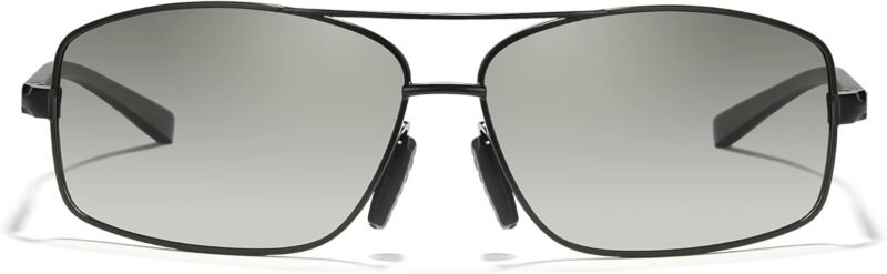 Carsbyvictor Sunglasses for Men Polarized UV Protection Trendy Metal Pilot Sunglasses for Driving Hiking Travel