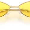 Carsbyvictor Sunglasses Cat Eye Fashion Designer Sunglasses  Small Petals Shape Arc Temple Design B2298