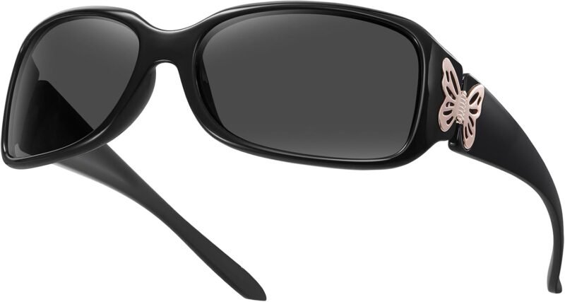 51a3O0Vo2kL._AC_SL1500 Carsbyvictor Sunglasses Wraparound Women’s Polarized Sunglasses – Fashionable Wraparound Butterfly Design with UV400 Protection