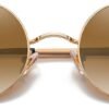 Carsbyvictor Sunglasses Round  Small Round Sunglasses Polarized for Men Women Retro Vintage Circle Hippie Sun Glasses UV400