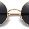 Carsbyvictor Sunglasses Round  Small Round Sunglasses Polarized for Men Women Retro Vintage Circle Hippie Sun Glasses UV400