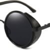 Carsbyvictor Sunglasses Round  Steampunk Vintage Retro Round Sunglasses Metal Circle Frame