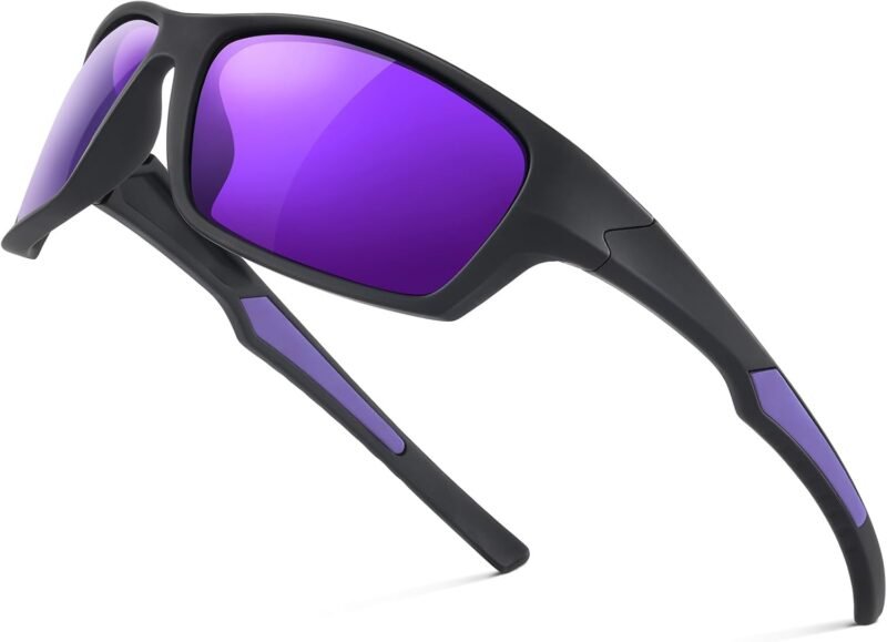 Carsbyvictor Sunglasses Wraparound Sports Polarized Sunglasses for Men – Wrap Around Sunglasses for Mens Womens Cycling Running UV Protection