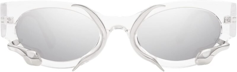 Carsbyvictor Sunglasses Cat Eye Trendy Sunglasses for Women Men Vintage Narrow Cateye Metal Snake Sunnie Y2k Accessories AP3621