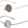 Carsbyvictor Sunglasses Round  Punk Polarized Sunglasses 70s Hippie Circle Small Sun Glasses